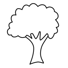 Tree Vector Line Icon