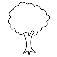 Tree Vector Line Icon