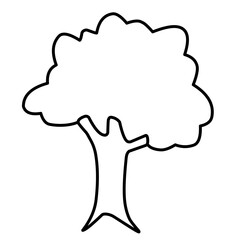 Tree Vector Line Icon