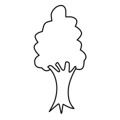 Tree Vector Line Icon