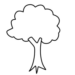 Tree Vector Line Icon