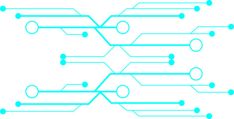 Obraz premium Futuristic Lined Tech