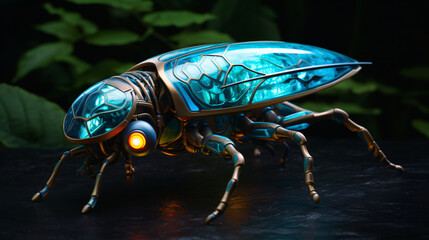 Bioluminescent robotic fauna nature