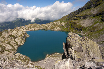 Naklejka premium The 5-Lakes Hike, Bad Ragaz, Switzerland