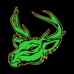 deer head logo