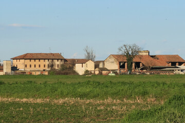 Farmstead farm landscape Po Valley nature natural