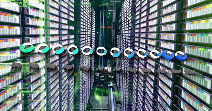 Statistical data processing against computer server room - Powered by Adobe