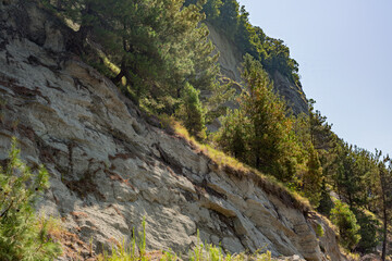 Fototapeta na wymiar View of the rock at the beach