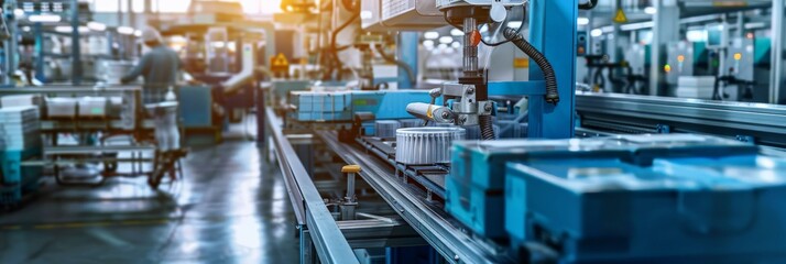 Dynamic scene in a packaging plant