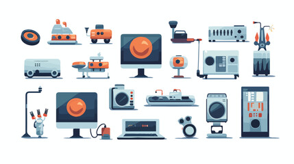 Download Technology and gadget flat vector 
