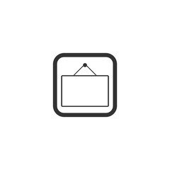Mathematical board icon isolated on transparent background