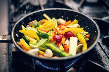 Freshly prepared mixed vegetables - 757028957