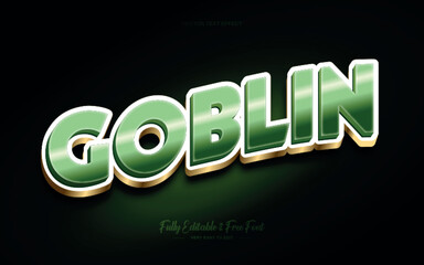Fototapeta premium Free vector goblin style text effect
