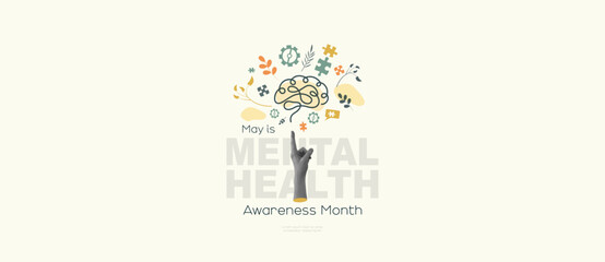 May is Mental Health Awareness Month banner.