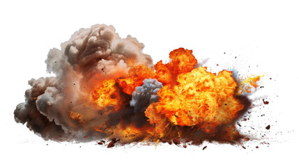Gas Pipeline Explosion: A massive explosion from a ruptured gas pipeline with flames shooting high into the air and thick smoke spreading isolated.png