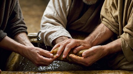close up of hands holding hands together