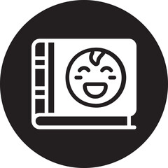 baby book glyph icon