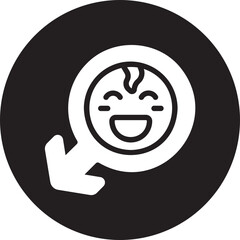 boy glyph icon