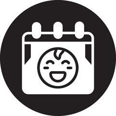 Childbirth glyph icon
