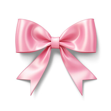 recommend clip art: pink bow isolated on white