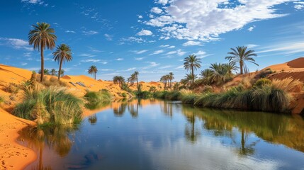Oasis in the middle of the desert 