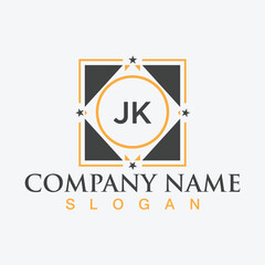 Creative JK letter logo design for your business brands