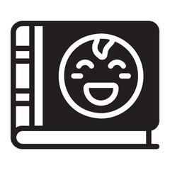 baby book glyph icon