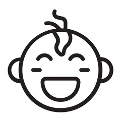 baby line icon