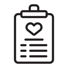 medical report line icon