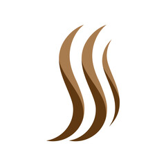 brown wavy hair logo