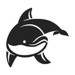 Dolphin Logo template Isolated. Brand Identity. Icon Abstract Vector graphic