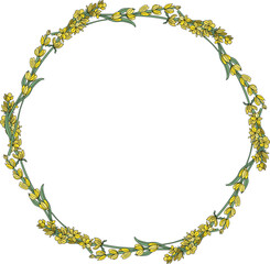beautiful yellow flower bouquets arranged in a circle