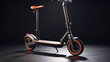Tuinposter Electric scooters revolutionize commuting transportation © Ashley