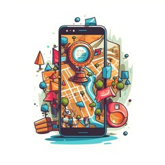 illustration of a phone