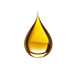 Oil droplet isolated on transparent background for design.