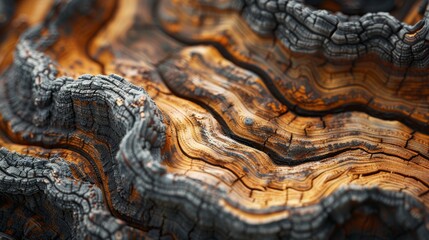 Fototapeta premium A Piece of wood, showcasing its unique texture