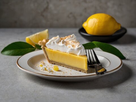 lemon cheesecake on a plate