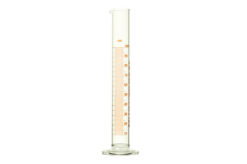 The concept of laboratory accessories on a white background