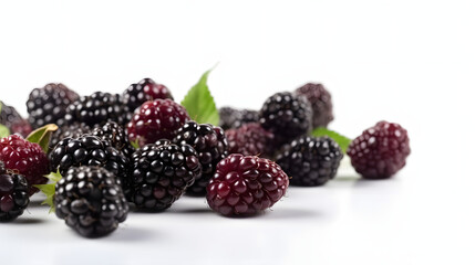blackberry on white background