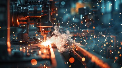 State-of-the-art welding equipment in action