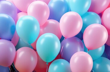 pastel-colored background balls