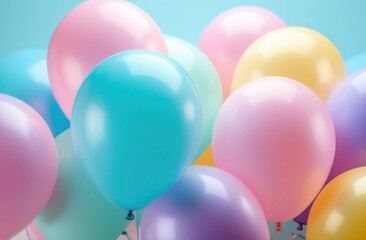 pastel-colored background balls