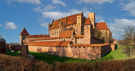 Malbork Castle, capital of the Teutonic Order in Poland	