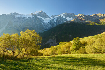 La Meije von La Grave aus, Rhones Alpes, Hautes-Alpes, Frankreich