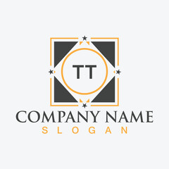 TT initial letter logo design for company branding or business