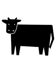 Cow sketch. Hand drawn illustration converted to vector. Isolated on white background
