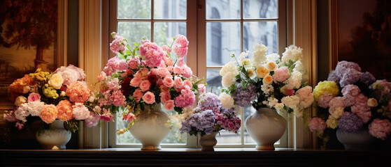 Fototapeta na wymiar Flowers for interior decoration