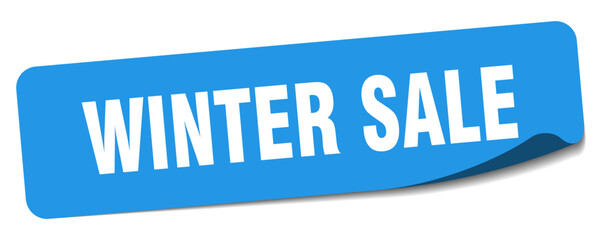 winter sale sticker. winter sale label