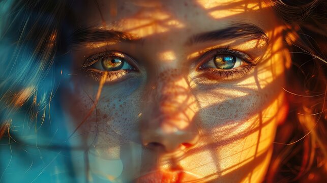 A portrait capturing the moment of self-reflection and personal growth