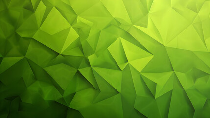 Abstract green polygonal background, Triangular style